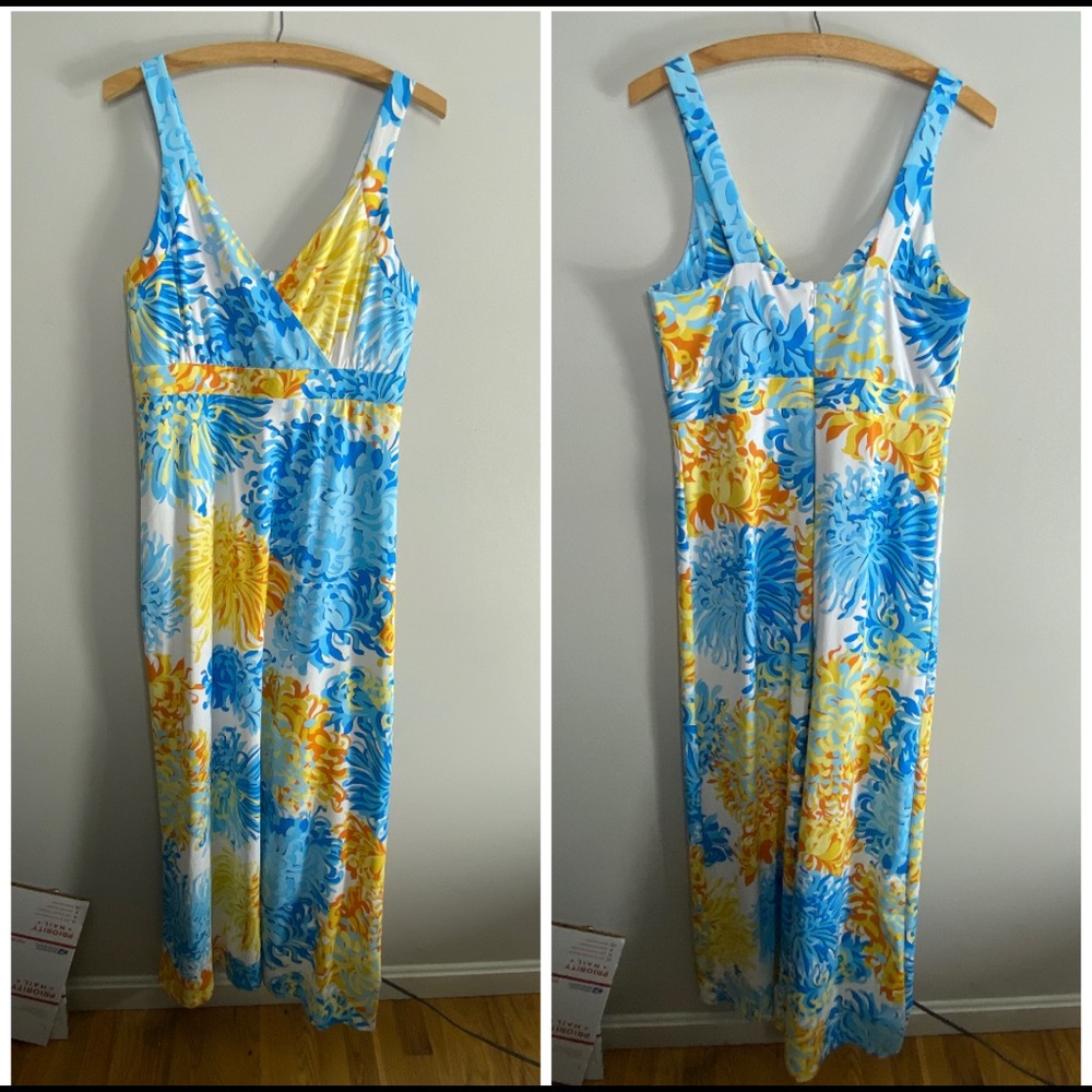 J. McLaughlin Maxi Dress Cooling Fabric Long Sleeveless 785